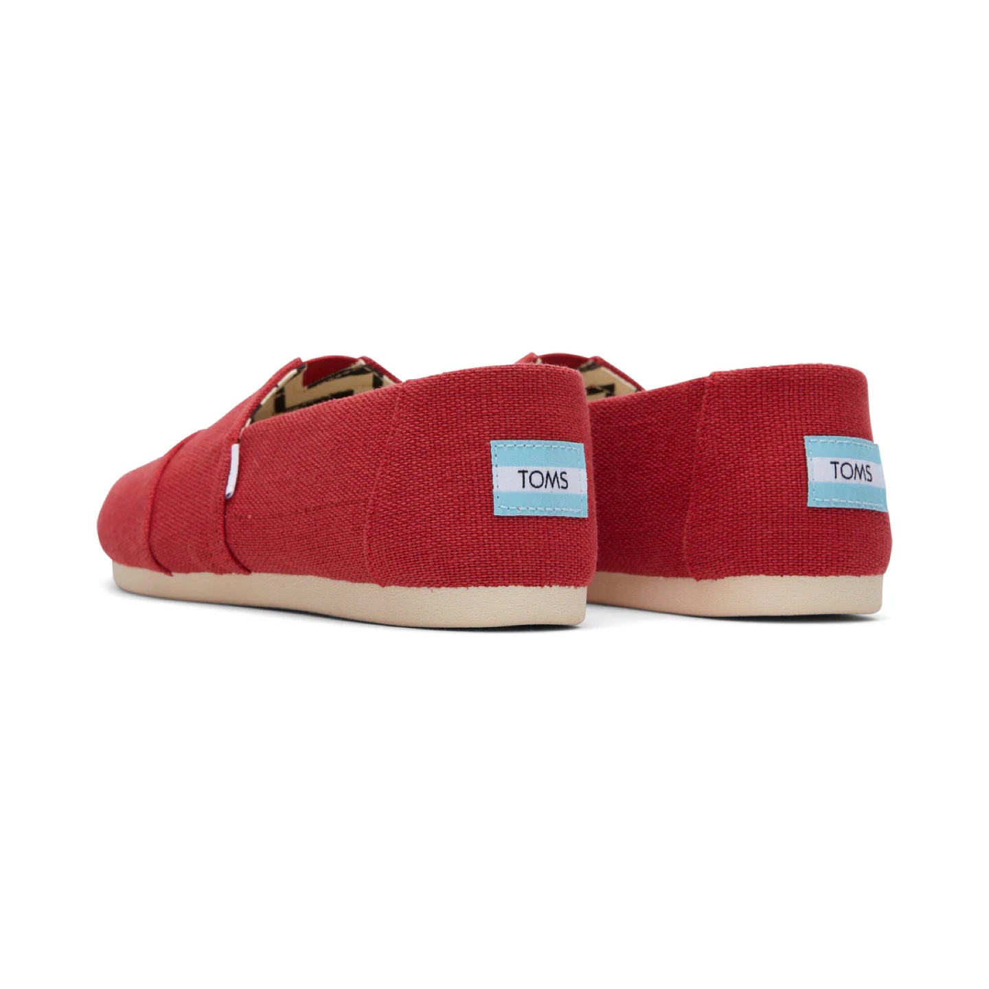 TOMS Red Canvas Slip-On Shoes - photo 2