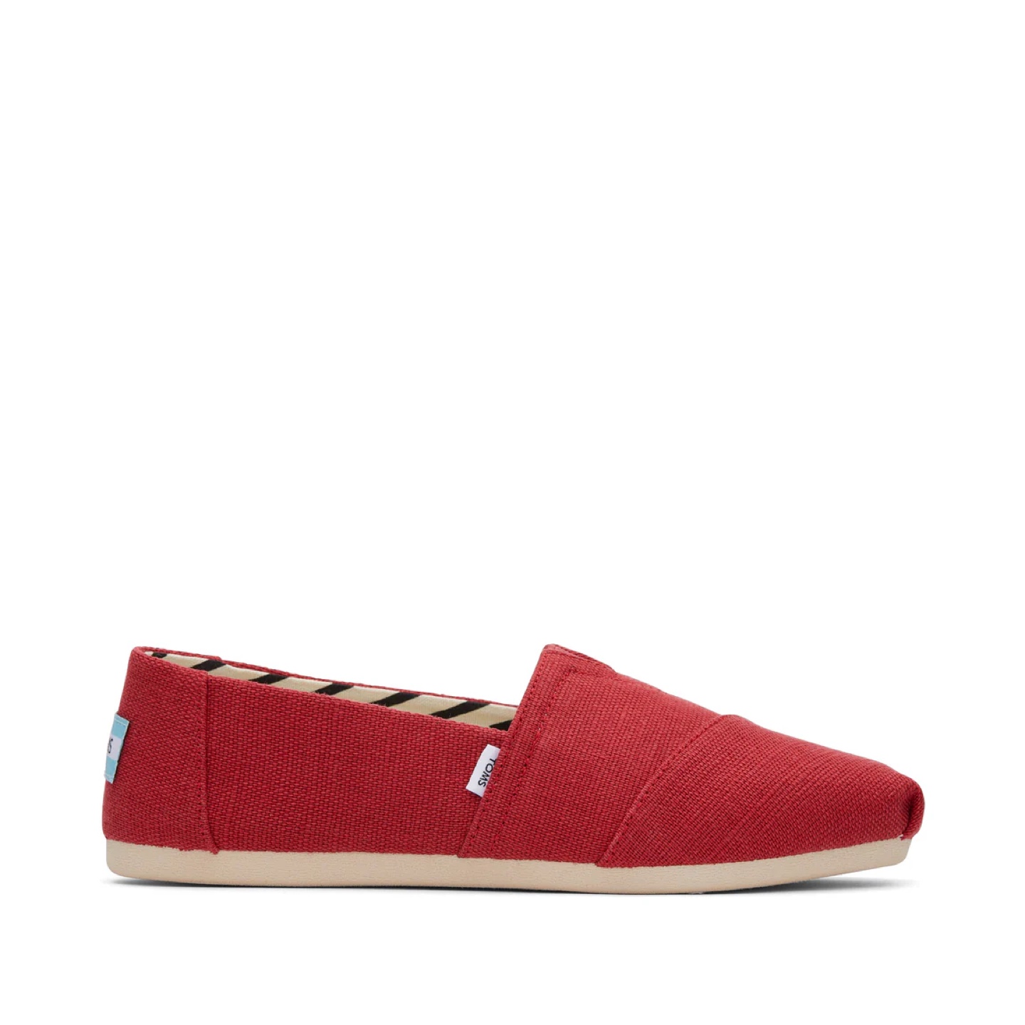 TOMS Red Canvas Slip-On Shoes - photo 3