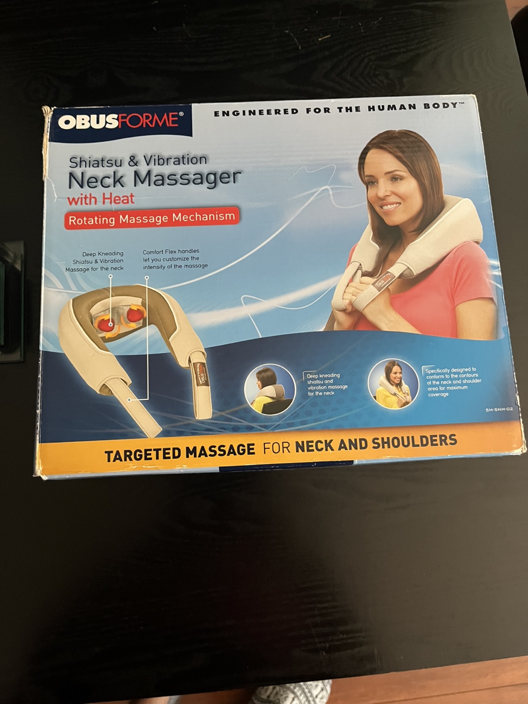 OBUSFORME Shiatsu Neck Massager with Heat