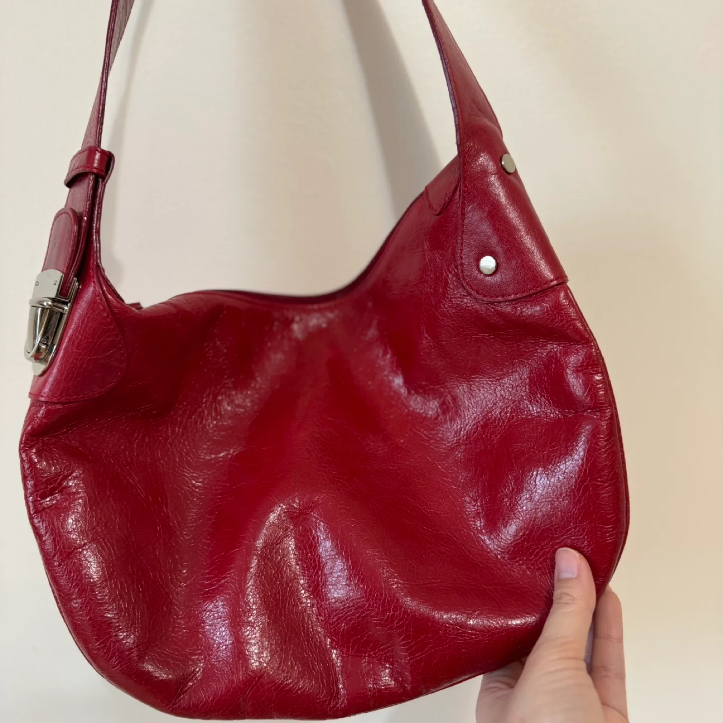 Vintage Danier Italian Leather Shoulder Bag image indicator(6)