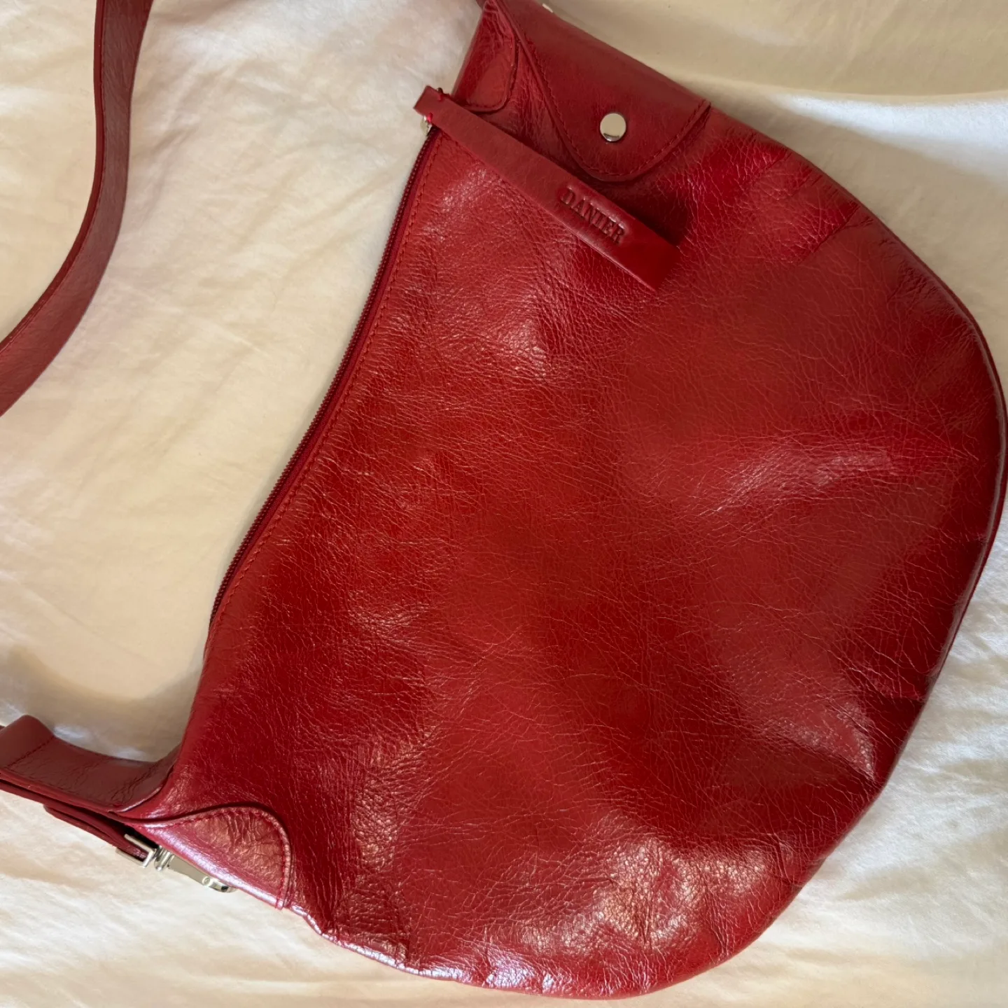 Vintage Danier Italian Leather Shoulder Bag image indicator(9)