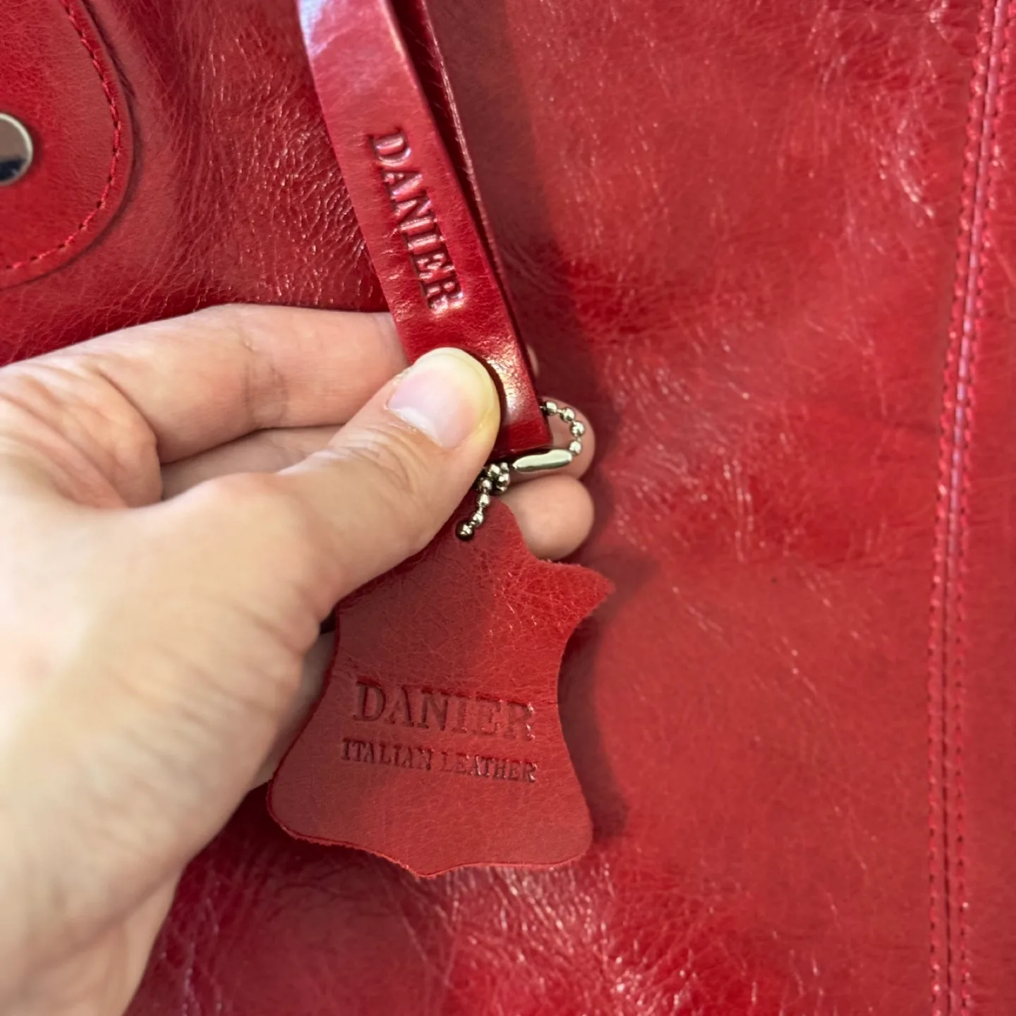 Vintage Danier Italian Leather Shoulder Bag image indicator(10)