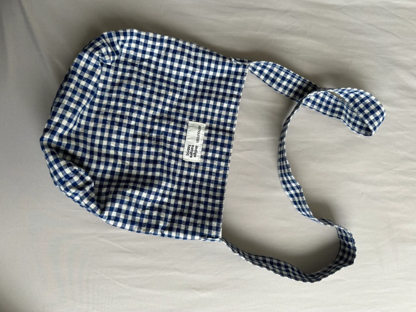 Blue Gingham Crossbody Bag thumbnail