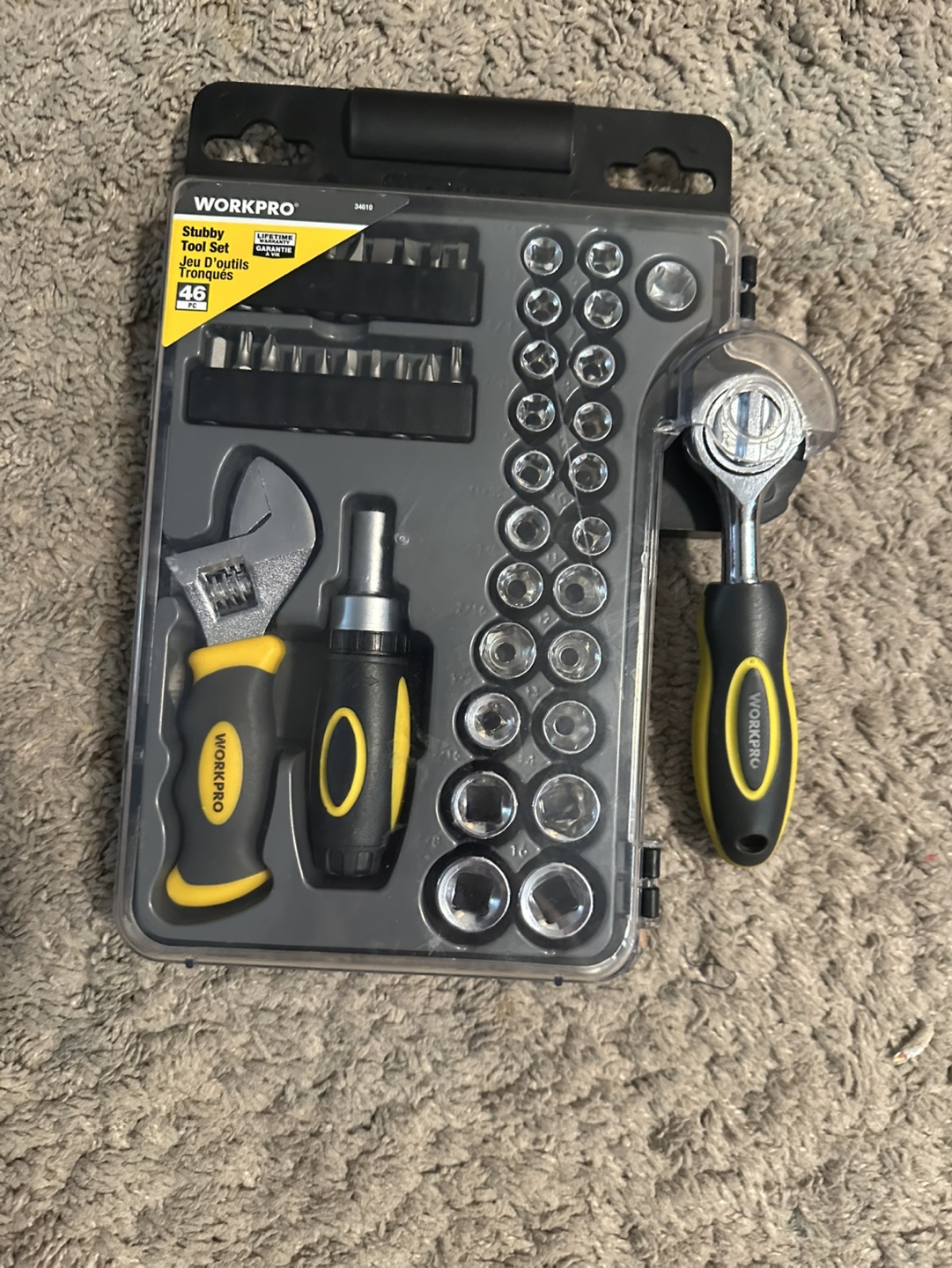 WORKPRO 46-Piece Stubby Tool Set - photo 2