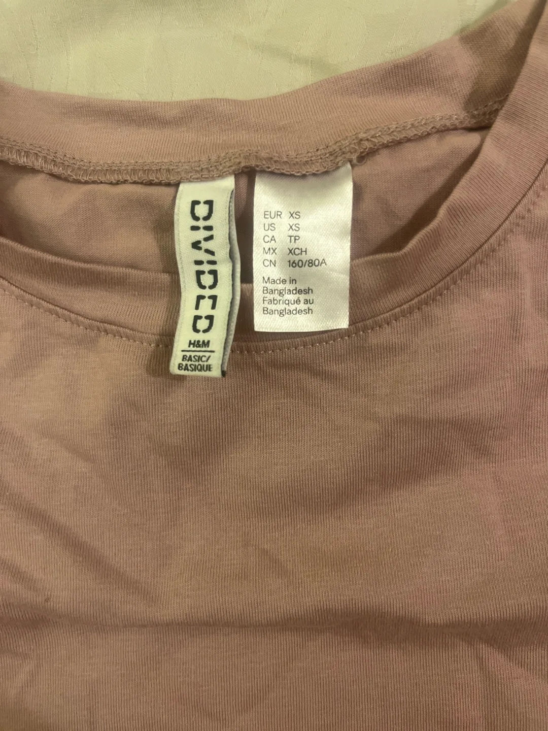 Dusty Rose H&M Crop Top - Size XS image indicator(2)