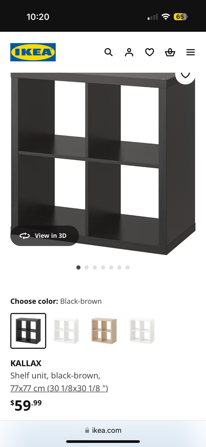 IKEA Kallax 4-cube shelving unit - photo 3