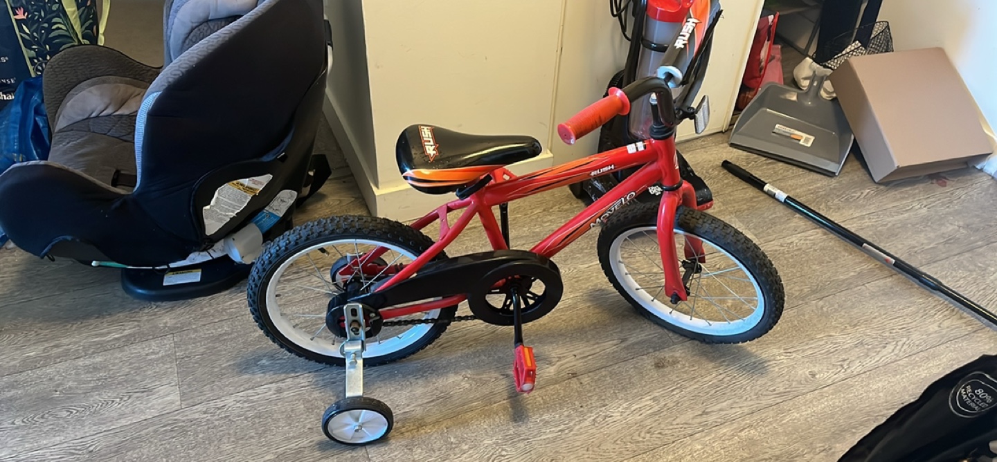 Kids' 16" Moveflo Rush Bike with Training Wheels