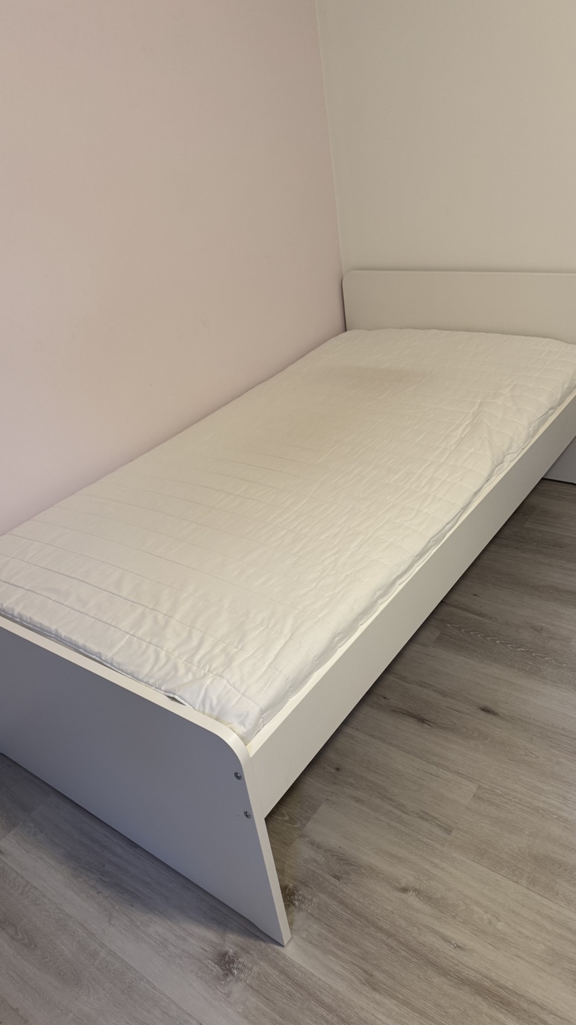 IKEA Single Bed Frame with Mattress - photo 2