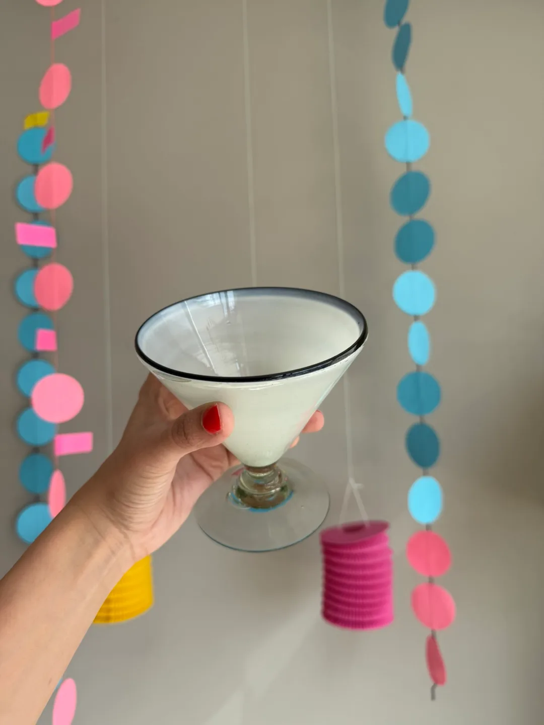 Hand-blown Margarita Glass 💚 image indicator(2)