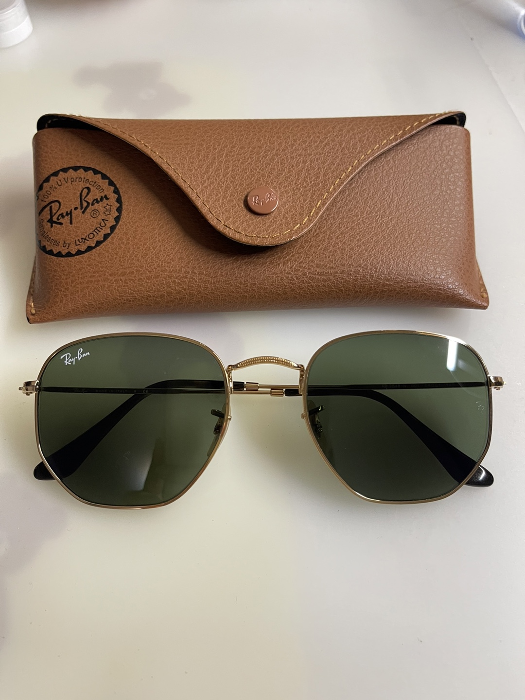 Ray-Ban Hexagonal Sunglasses with Case - photo 2