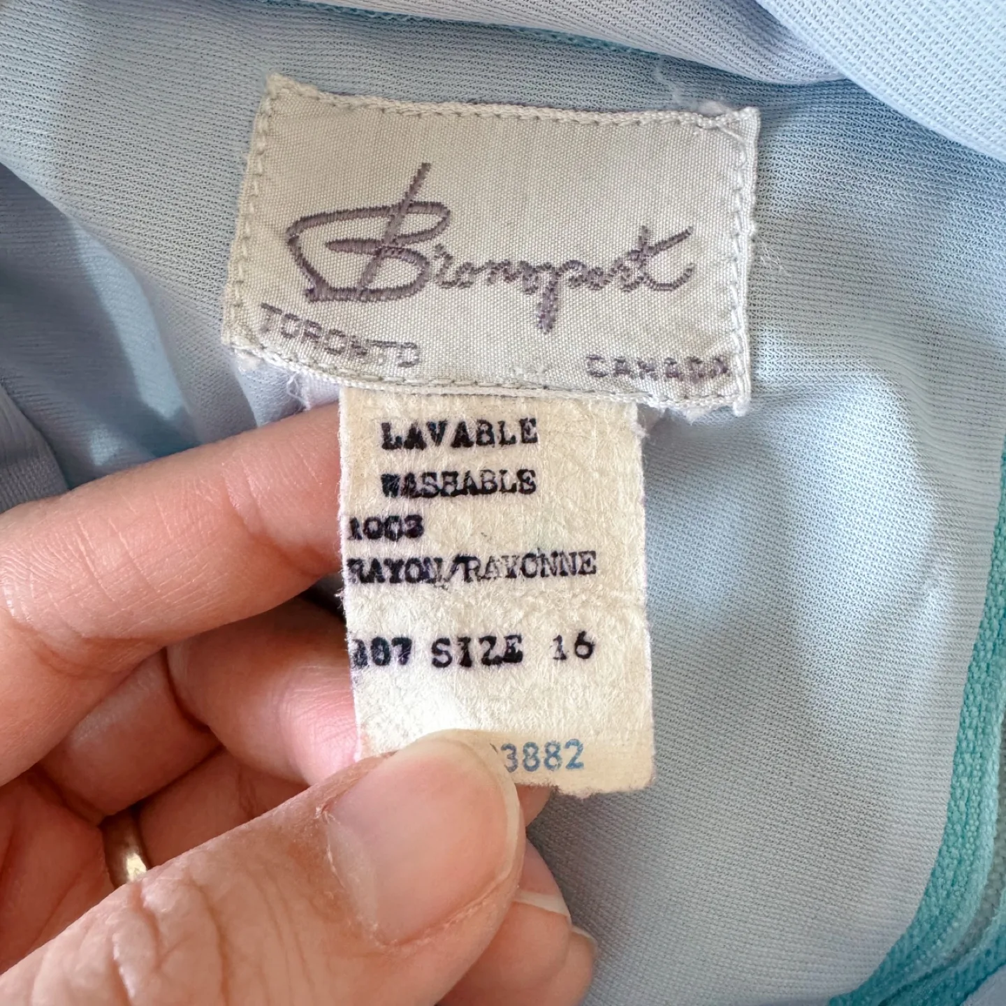 Vintage 100% Rayon Tropical Flamingo Print Skirt image indicator(8)