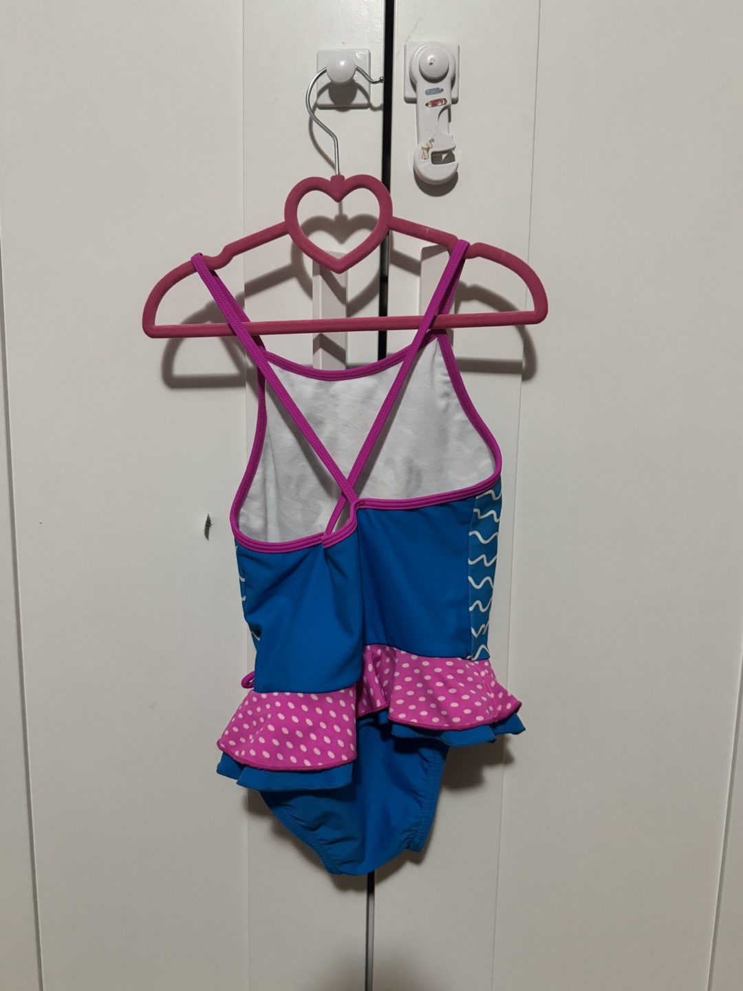 Girls' Size 4-5 Blue and Pink Swimsuit - photo 2