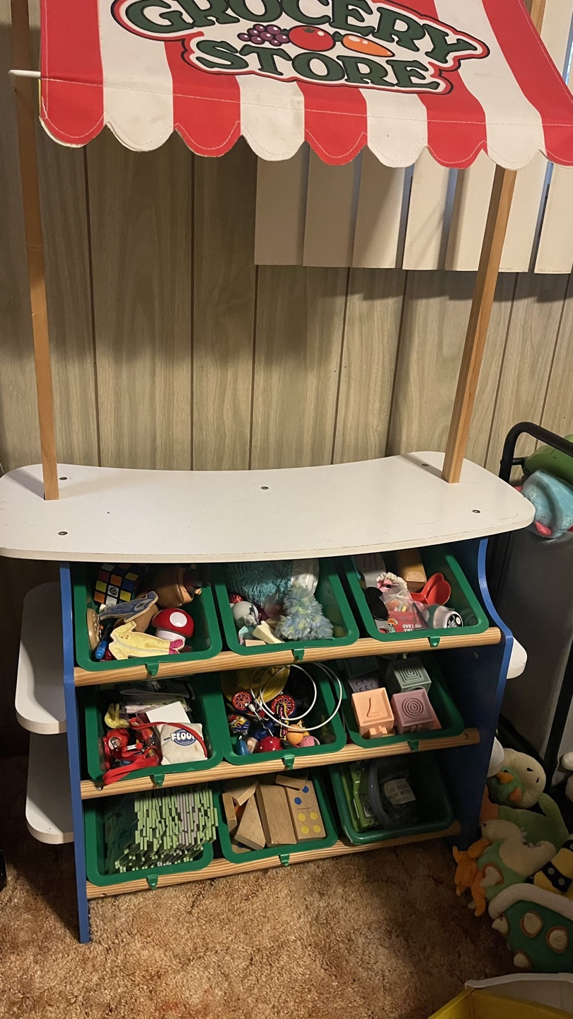 Kids Wooden Grocery and Lemonade Store Play Stand - photo 4