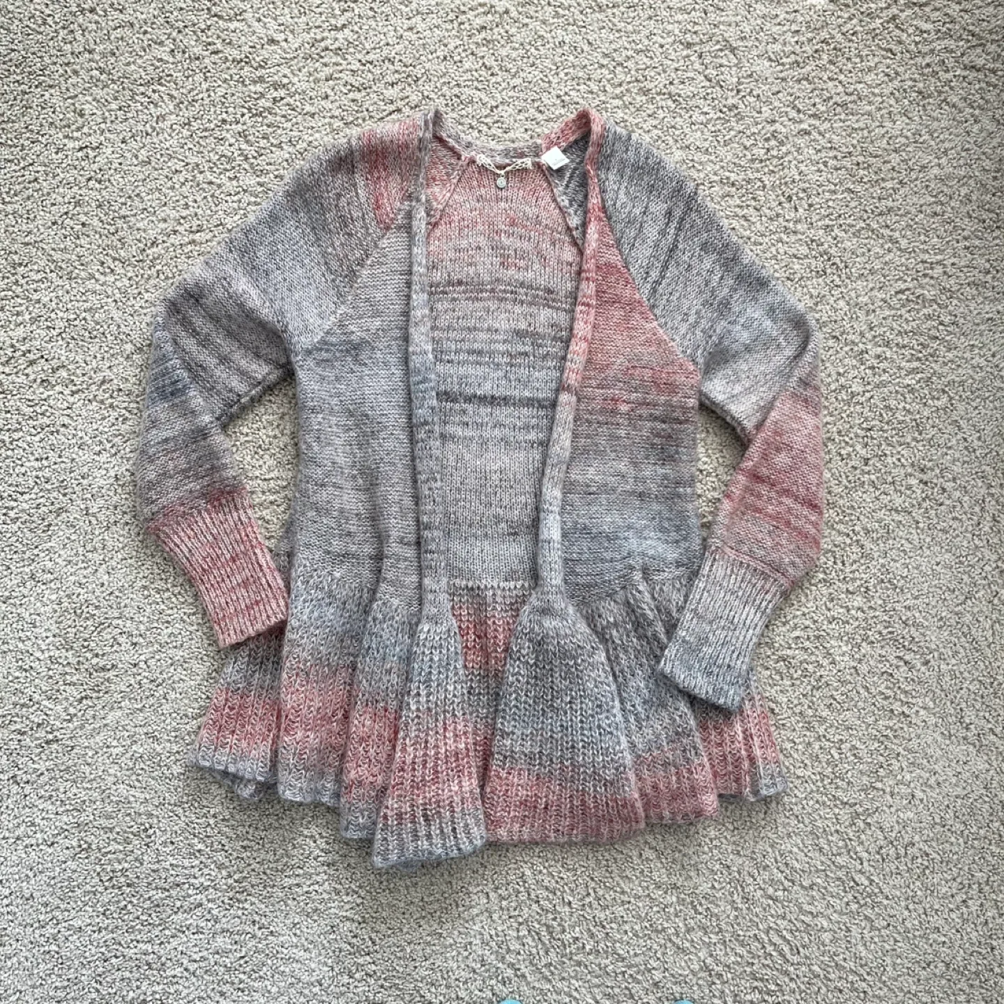 Anthropologie Knitted & Knotted Ombre Soft Cardigan image indicator(10)
