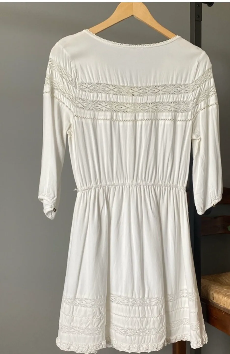 Forever 21 White Lace Dress Size S/P image indicator(2)