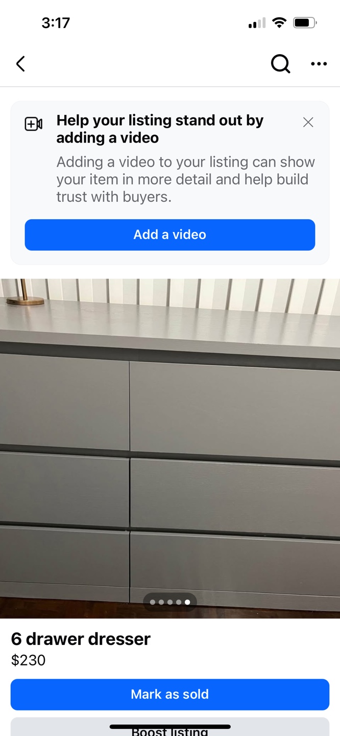 IKEA MALM 6-Drawer Dresser - White - photo 2