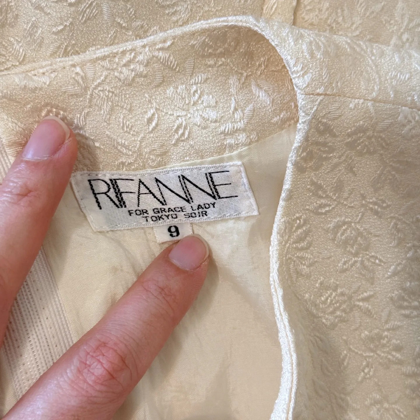 Vintage 80% Rayon Elegant Pearl Sleeve Dress image indicator(9)