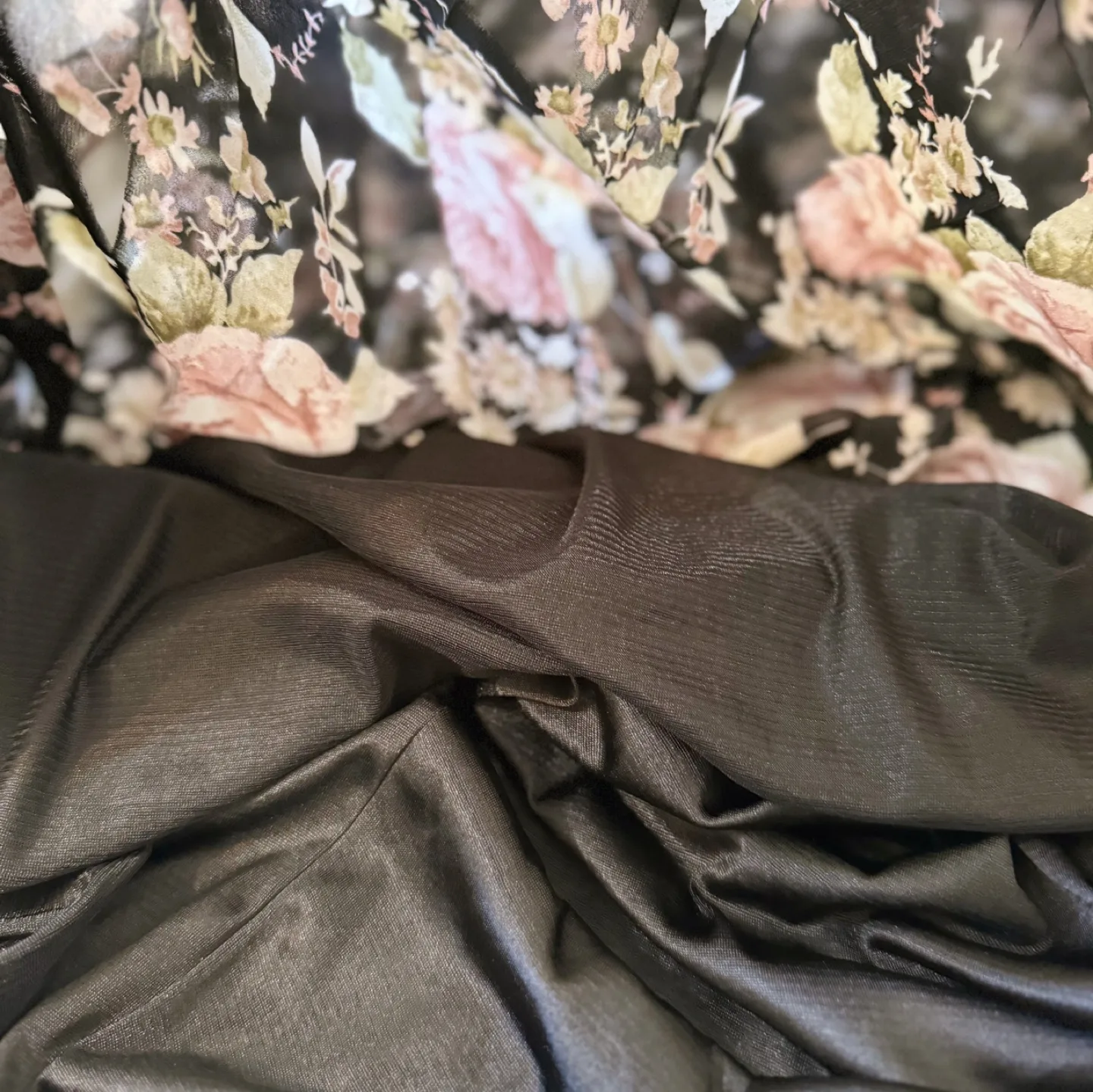 Vintage Floral Ruffle Maxi Dress image indicator(9)