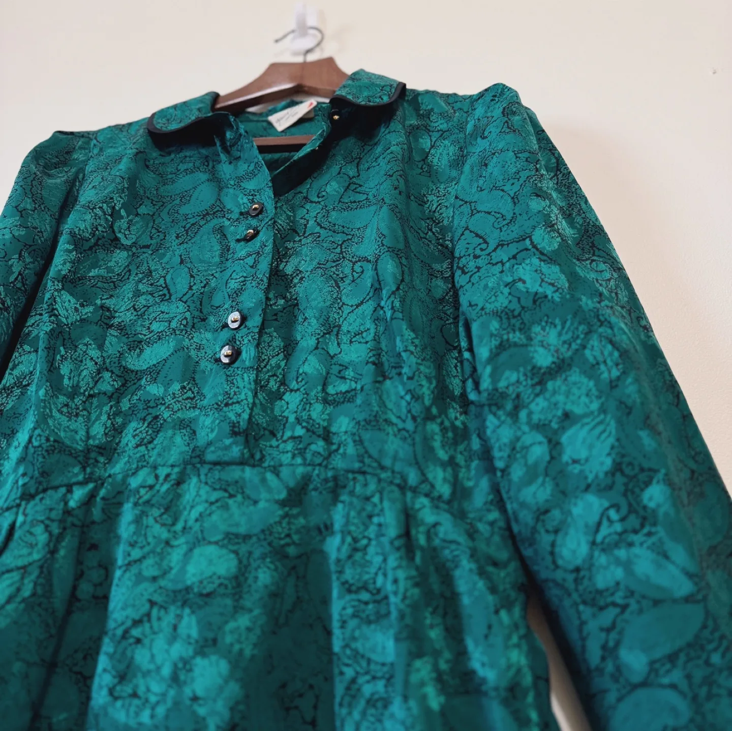 French Vintage Viscose Jacquard Dress - Gérard Pasquier Paris image indicator(9)