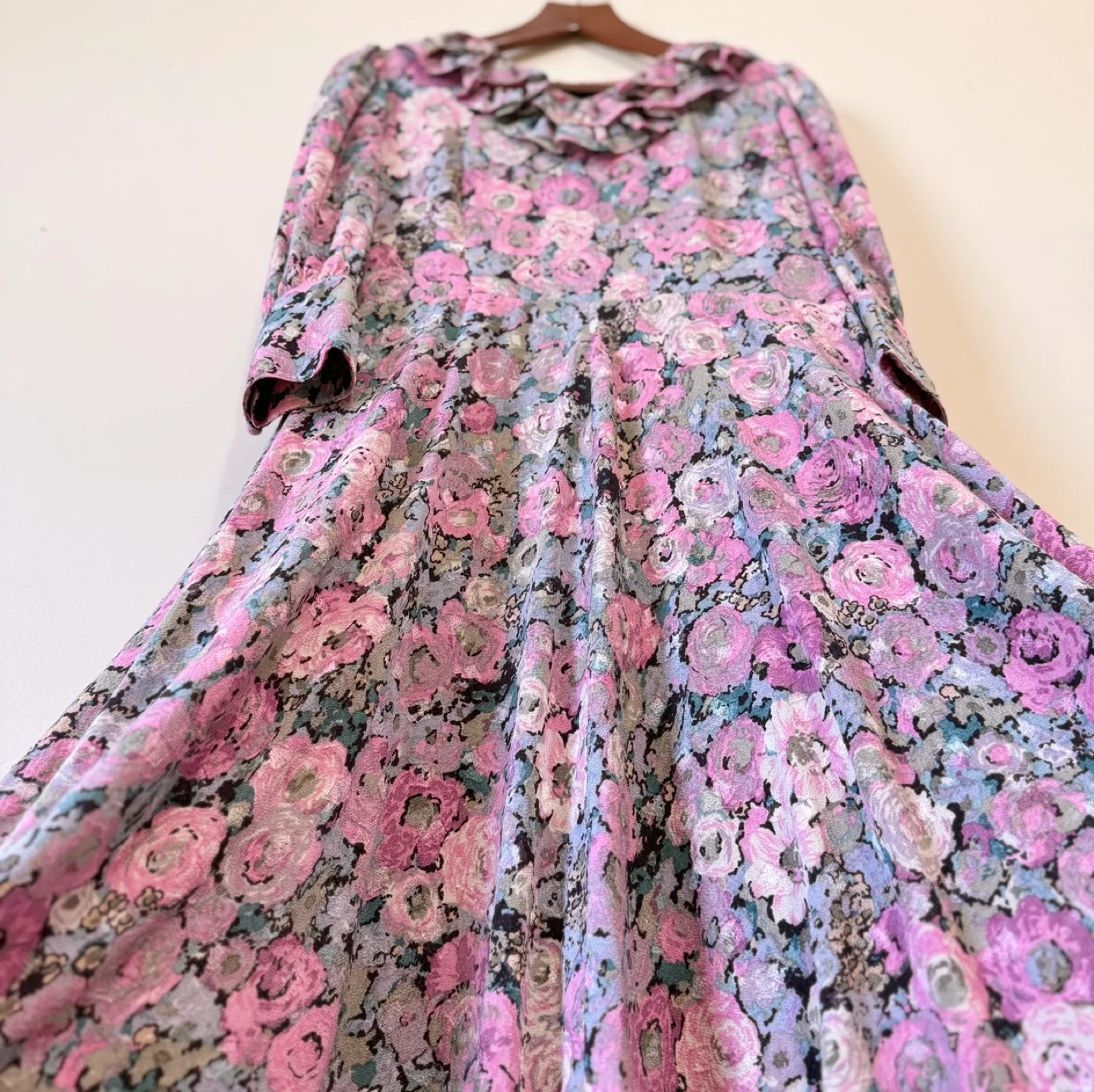 Vintage Floral Brocade Party Dress image indicator(8)