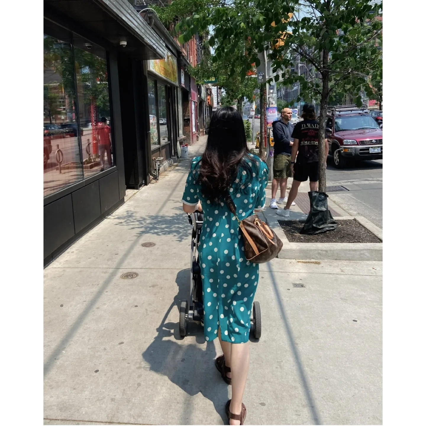 Vintage Polka Dot Button-Up Dress image indicator(2)