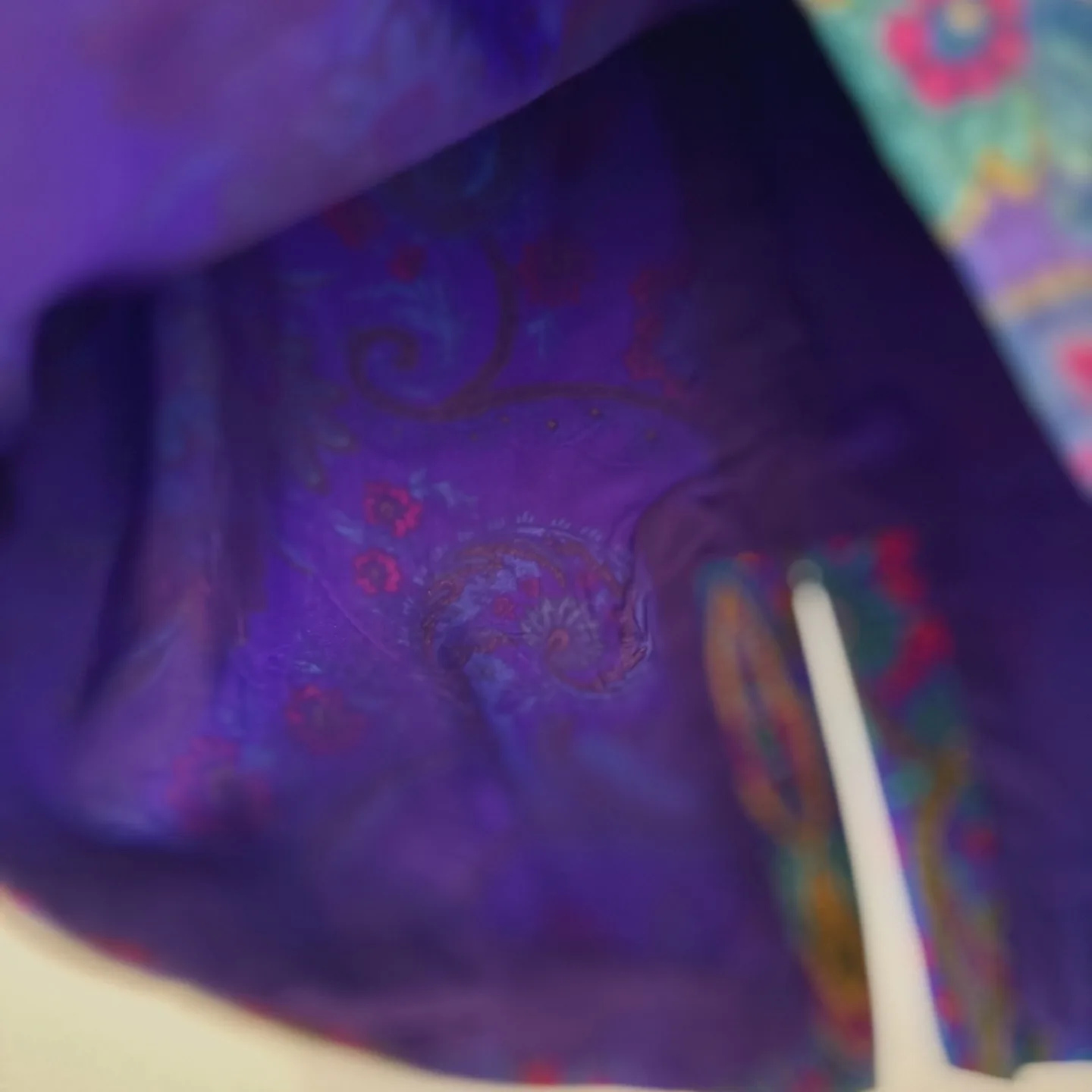 Vintage 100% Silk Maggy London Dress – Paisley Floral Print image indicator(7)