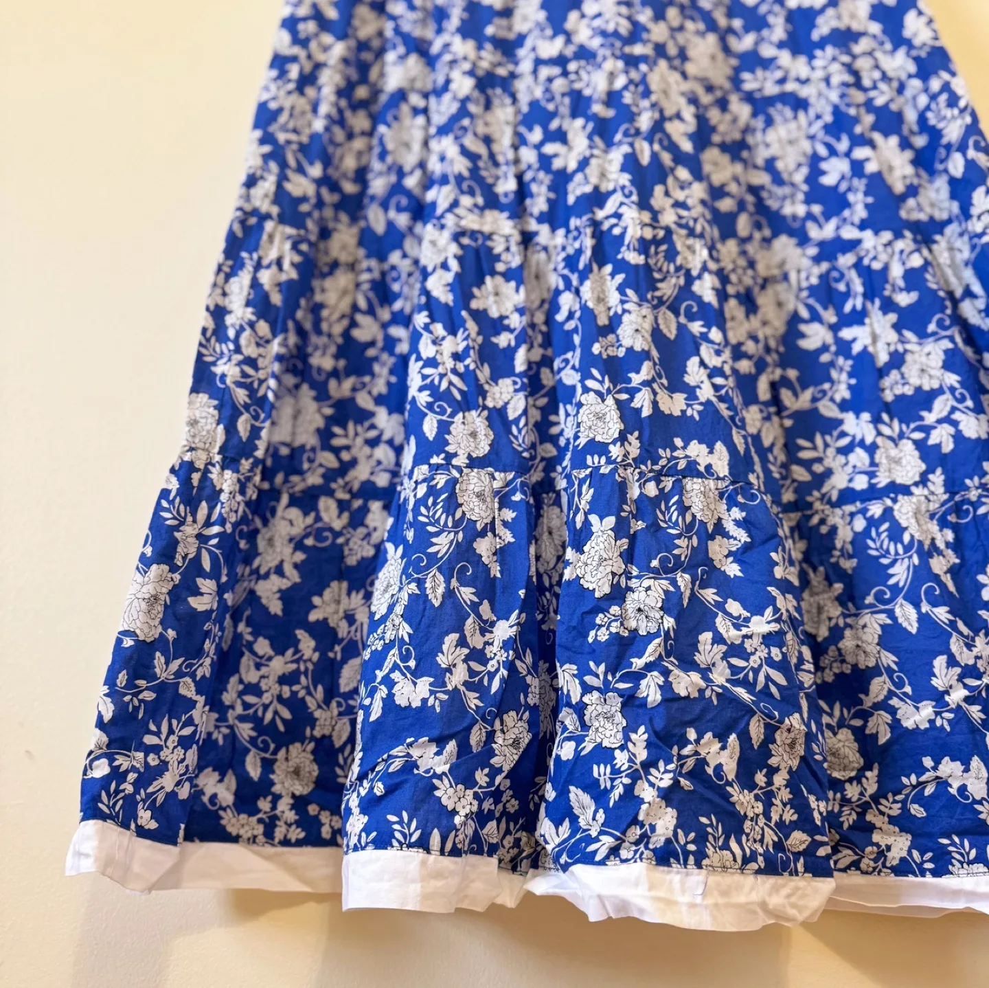 Vintage 100% Cotton Sleeveless Floral Dress image indicator(4)