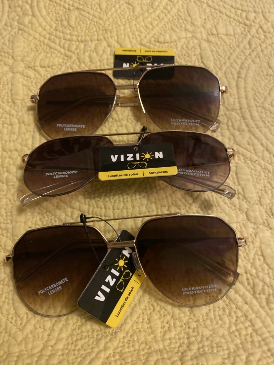 Three pairs of VIZION sunglasses $10 each - photo 2