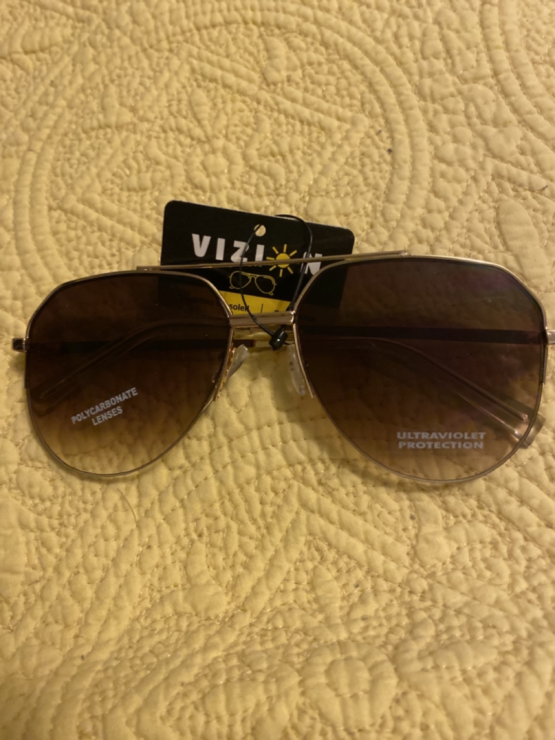 Three pairs of VIZION sunglasses $10 each