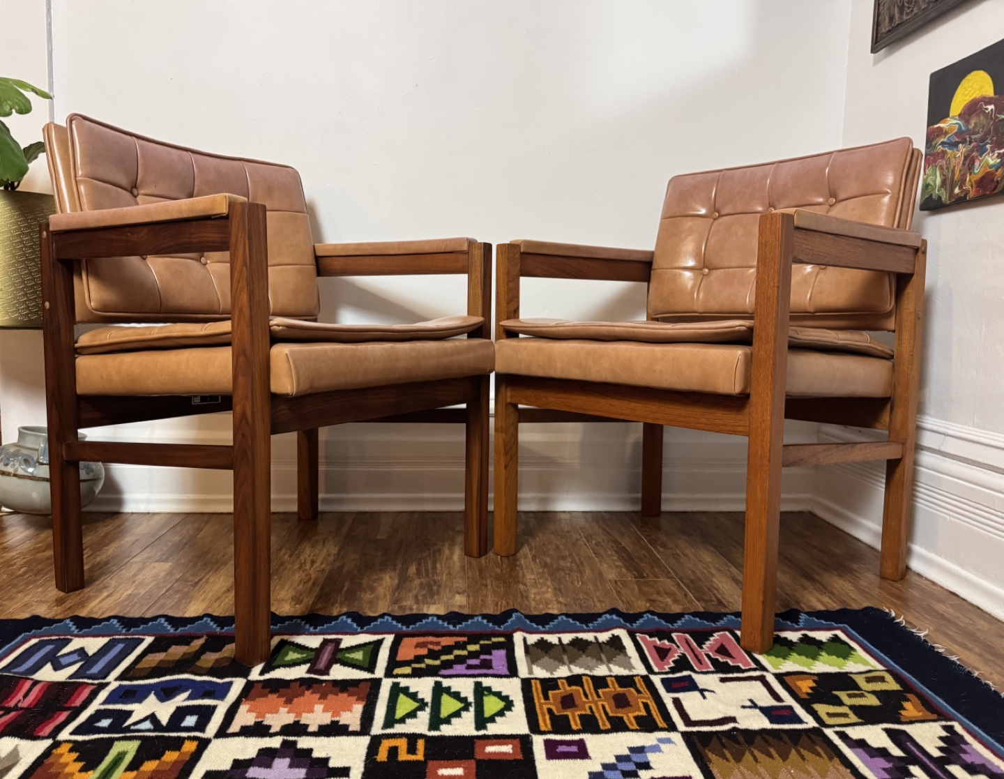 Vintage 60s Solid Wood Armchairs - photo 2