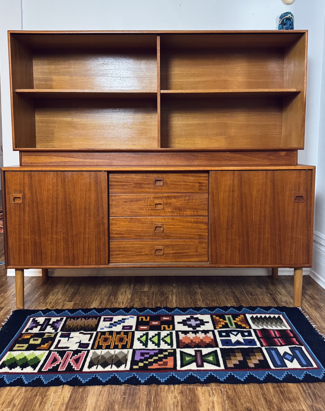 Vintage Restored Teak Sideboard & Hutch - photo 5