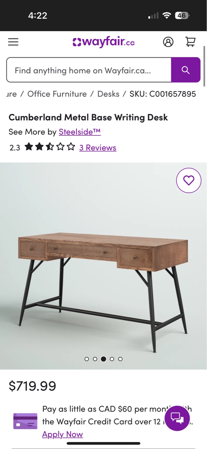 Wayfair desk - photo 3