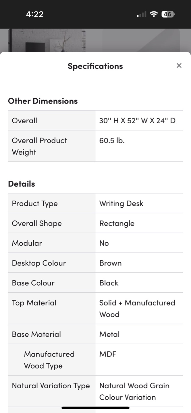 Wayfair desk - photo 4
