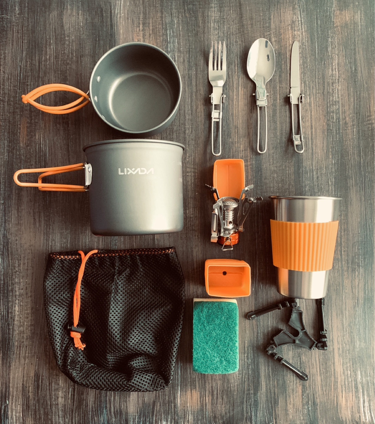All in One - Portable Camping Cookware Set with Utensils