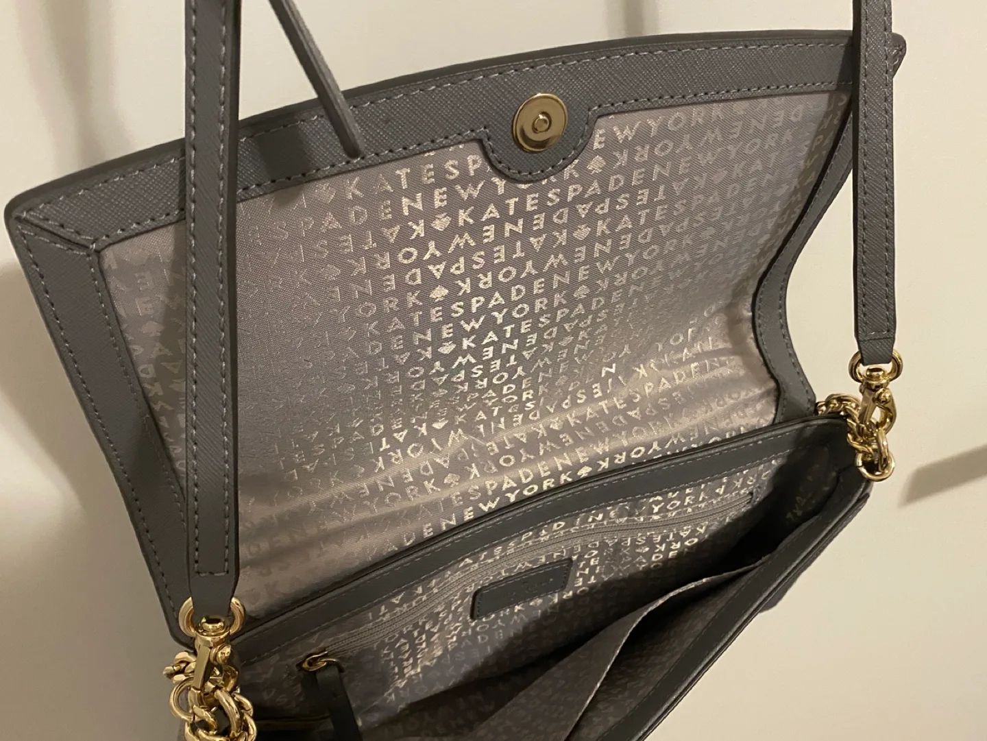 Kate Spade New York Grey Crossbody Bag image indicator(4)