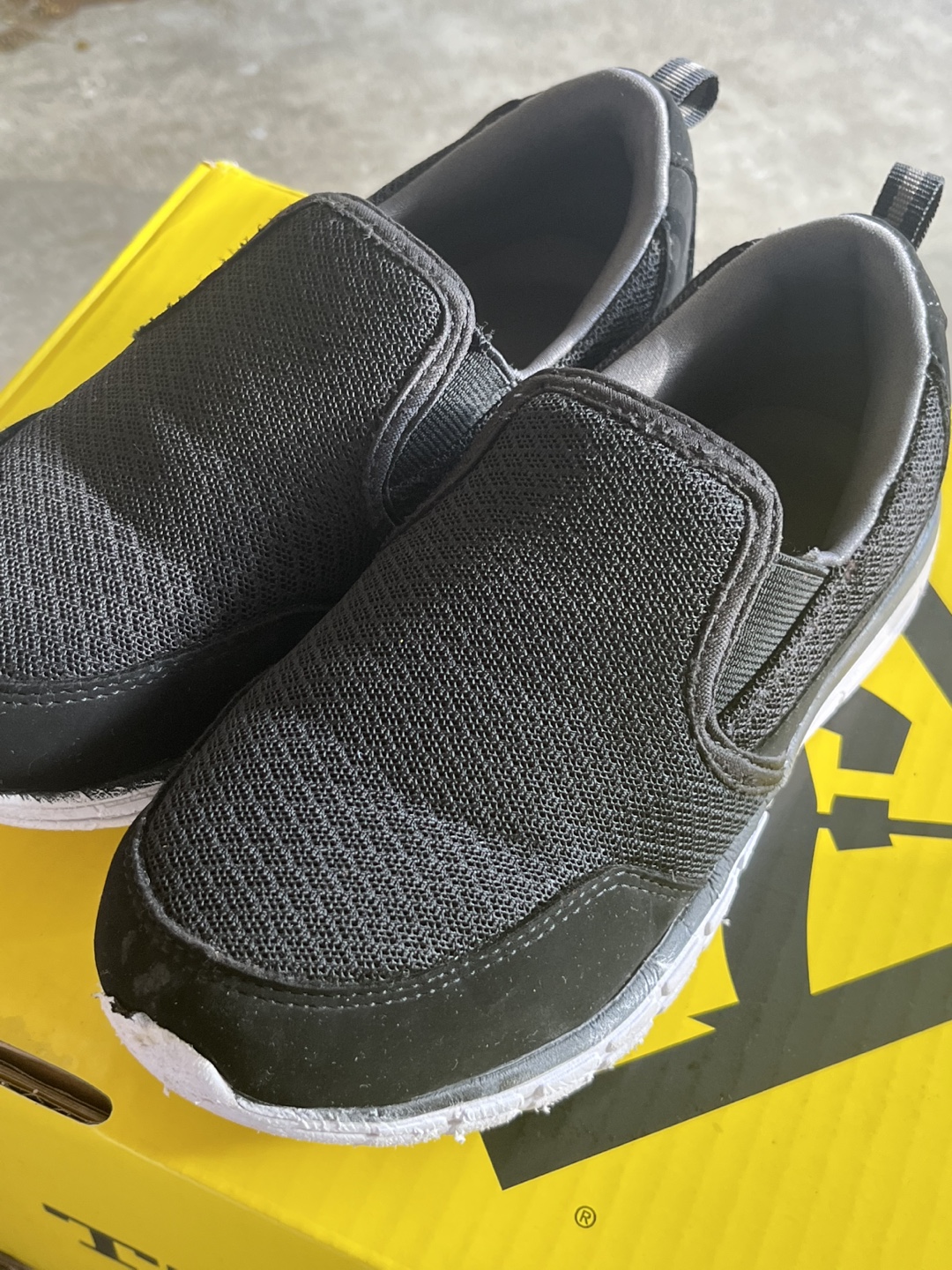 Kids' Black Slip-On Shoes - Size 1