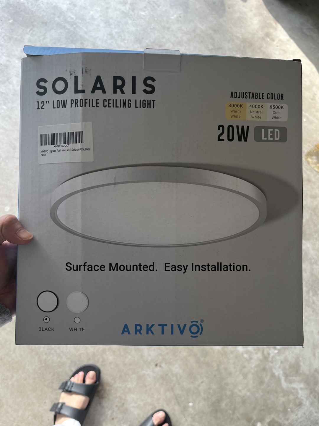 Arktiivo Solaris 12" Low Profile LED Ceiling Light