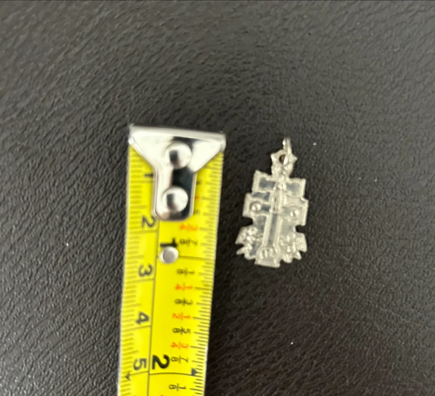 Silver-tone Cross Religious Charm Pendant image indicator(3)