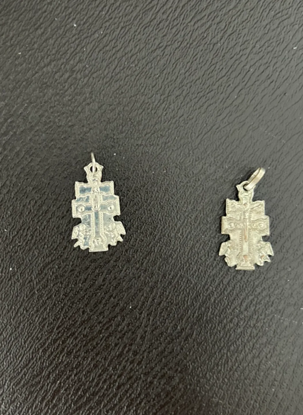 Silver-tone Cross Religious Charm Pendant image indicator(4)