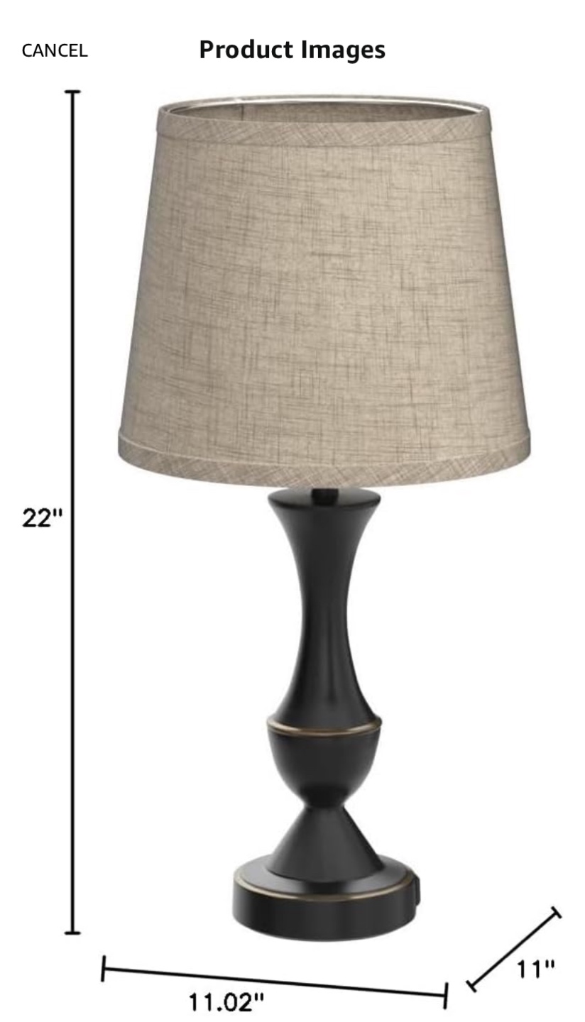 Luxkczc 22" Tall Lamps , Set of 2 - New - photo 3