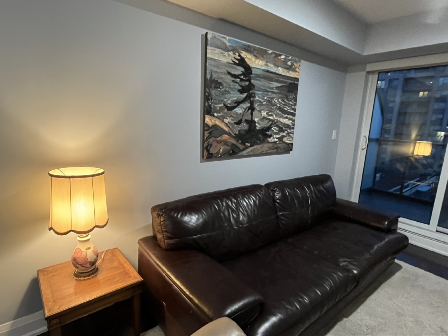 Brown Leather Sofa - photo 3