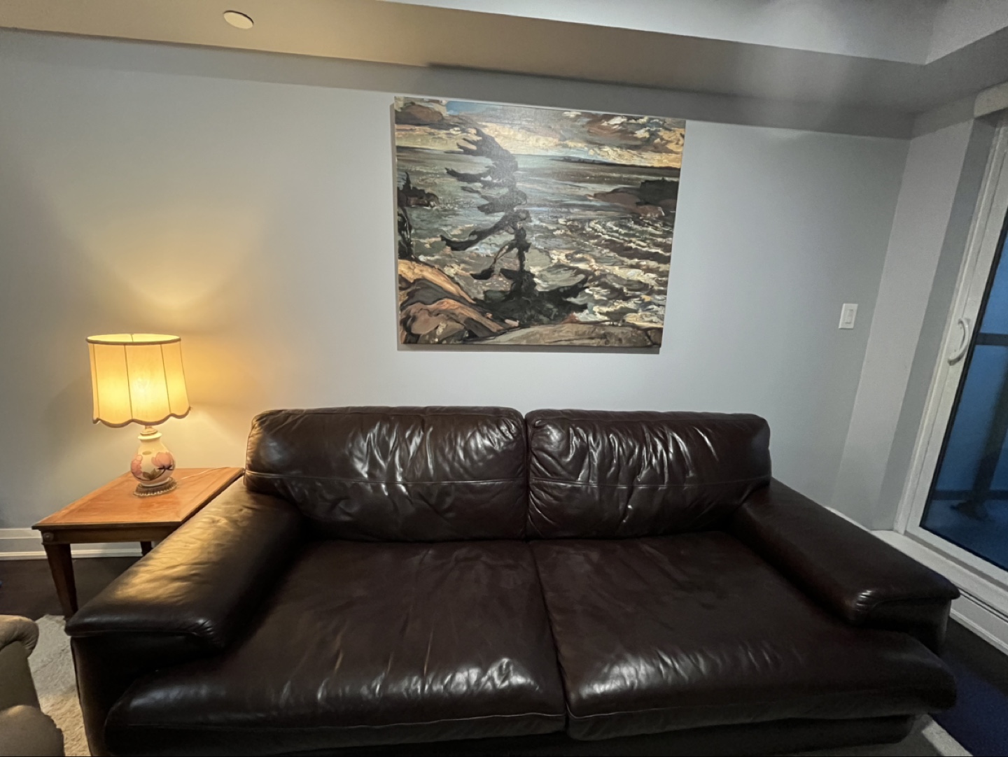 Brown Leather Sofa