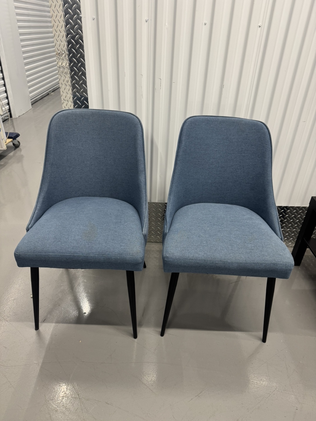 Free delivery 2 Blue Dining Chairs