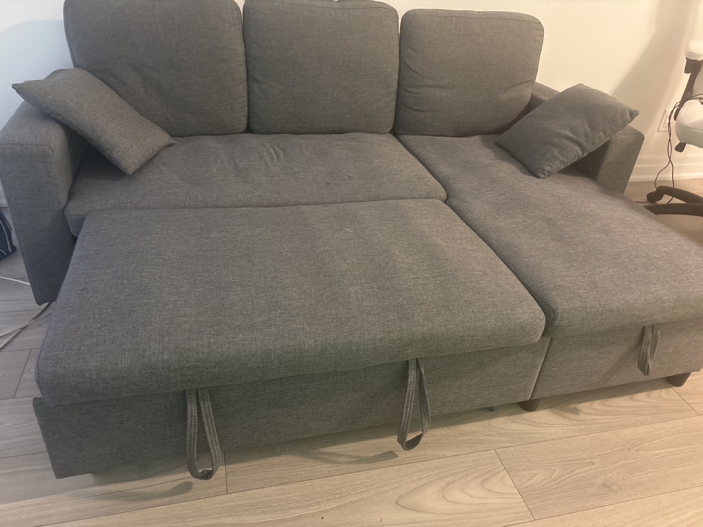 Grey pull out sectional chair - photo 2