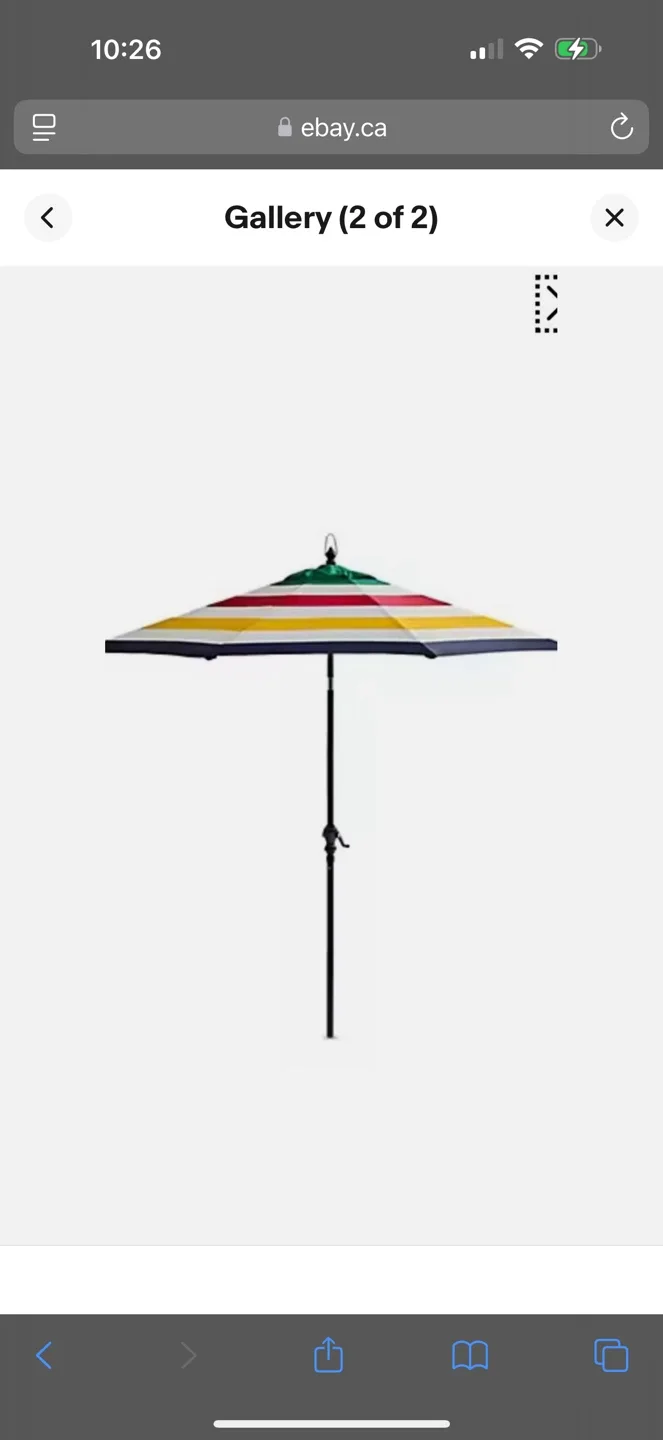 HBC STRIPES OUTDOOR PATIO UMBRELLA  **9 FT** image indicator(3)