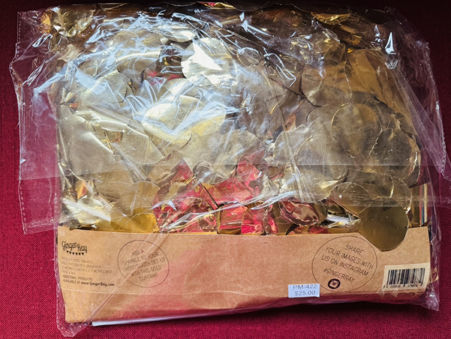 🥳 NEW Ginger Ray Gold Backdrop Flower Curtain - photo 3