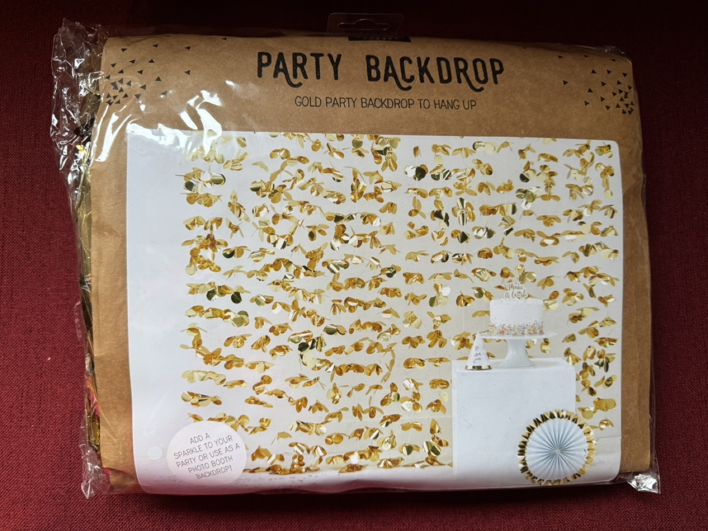 🥳 NEW Ginger Ray Gold Backdrop Flower Curtain - photo 2