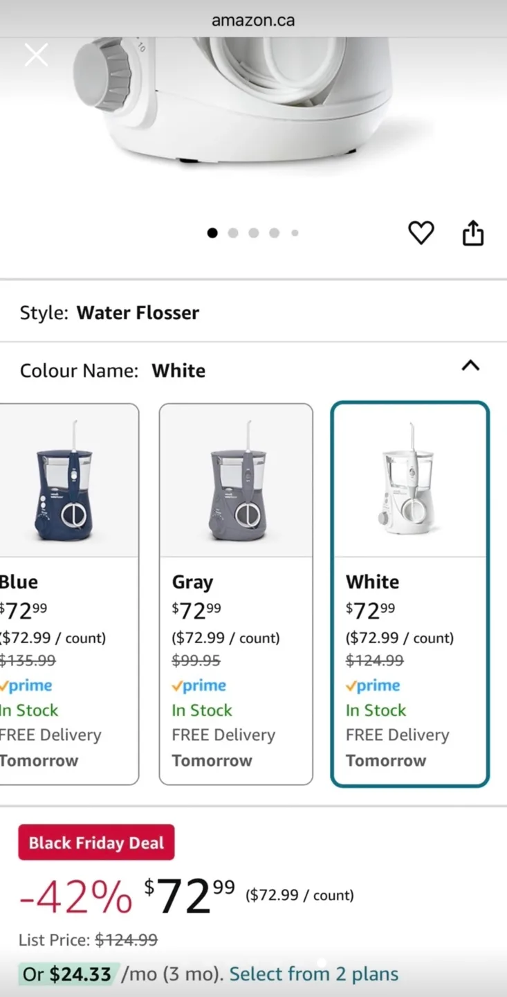 Waterpik Aquarius Water Flosser For Teeth, Gums, Braces image indicator(7)