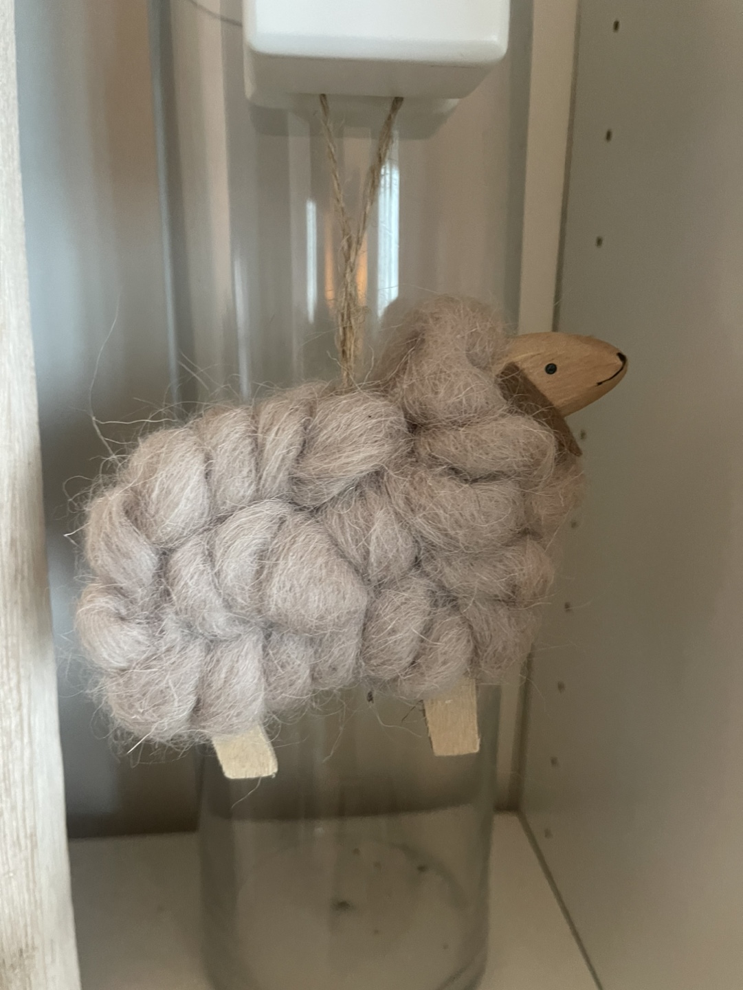Adorable Knitted Sheep Ornament