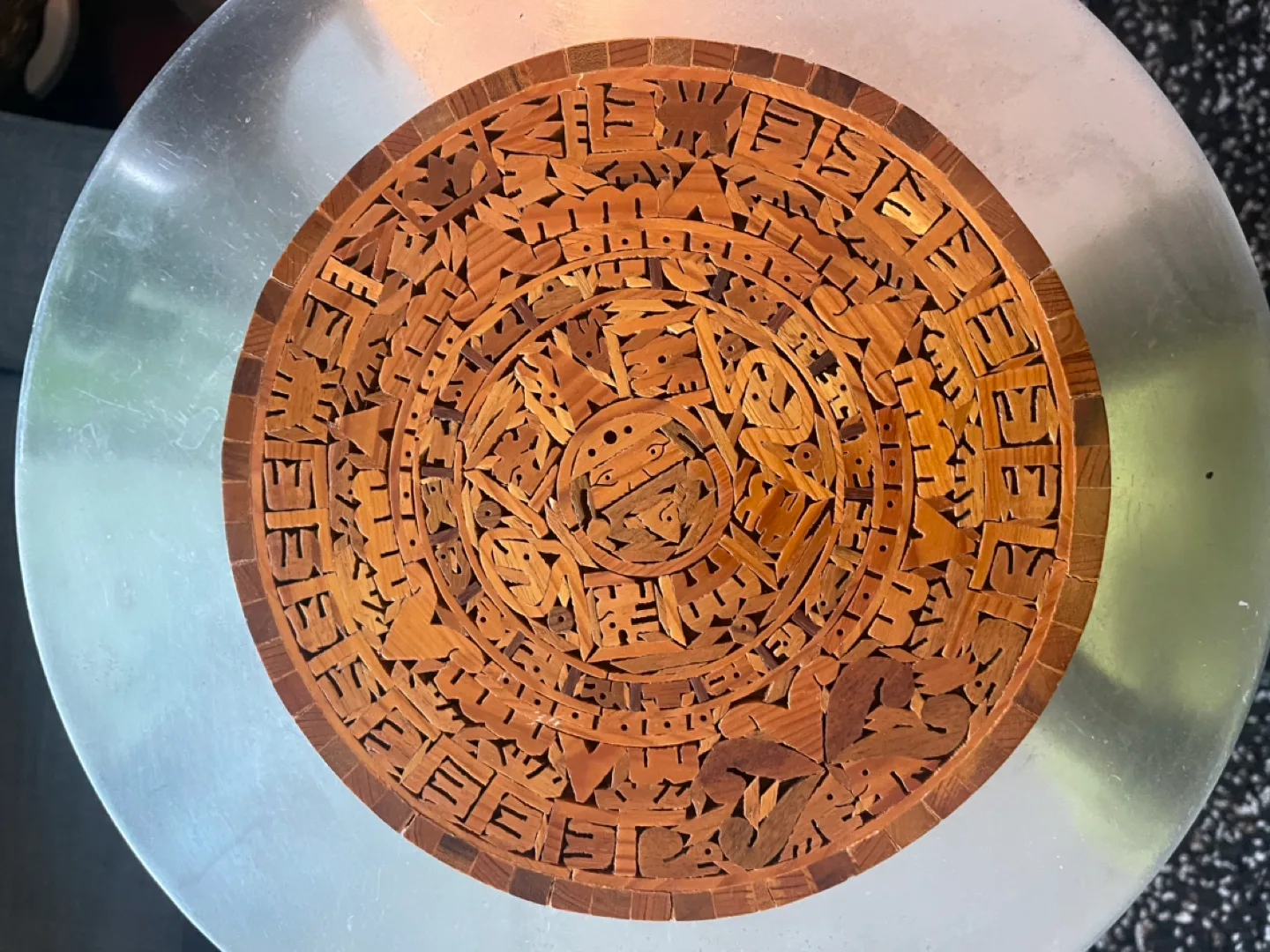 Intricate Carved Wooden Wall Hanging image indicator(2)